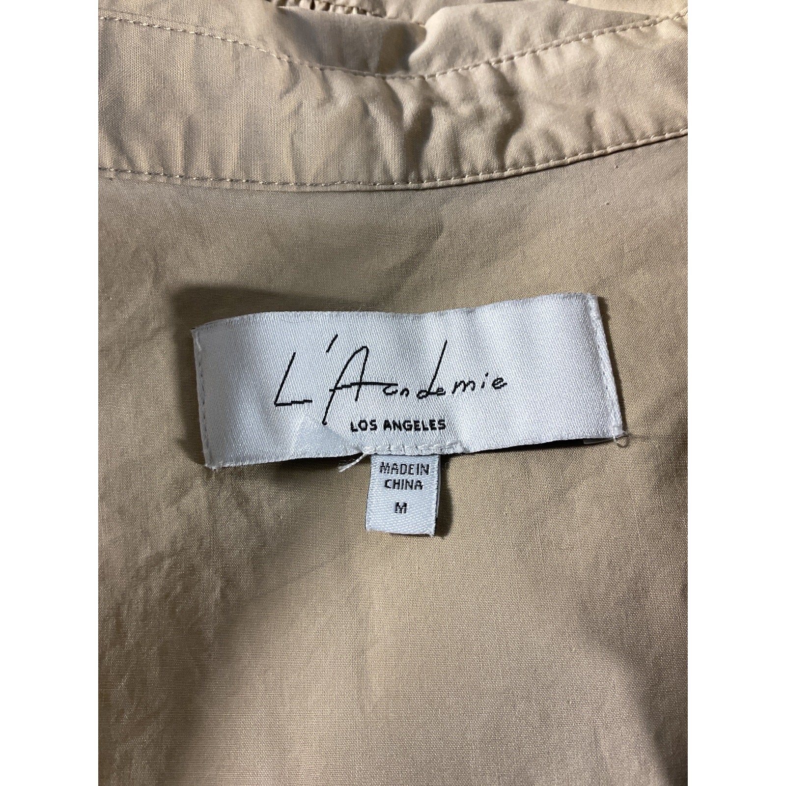 L'Academie 'The Keem' Tan Mini Dress Size M