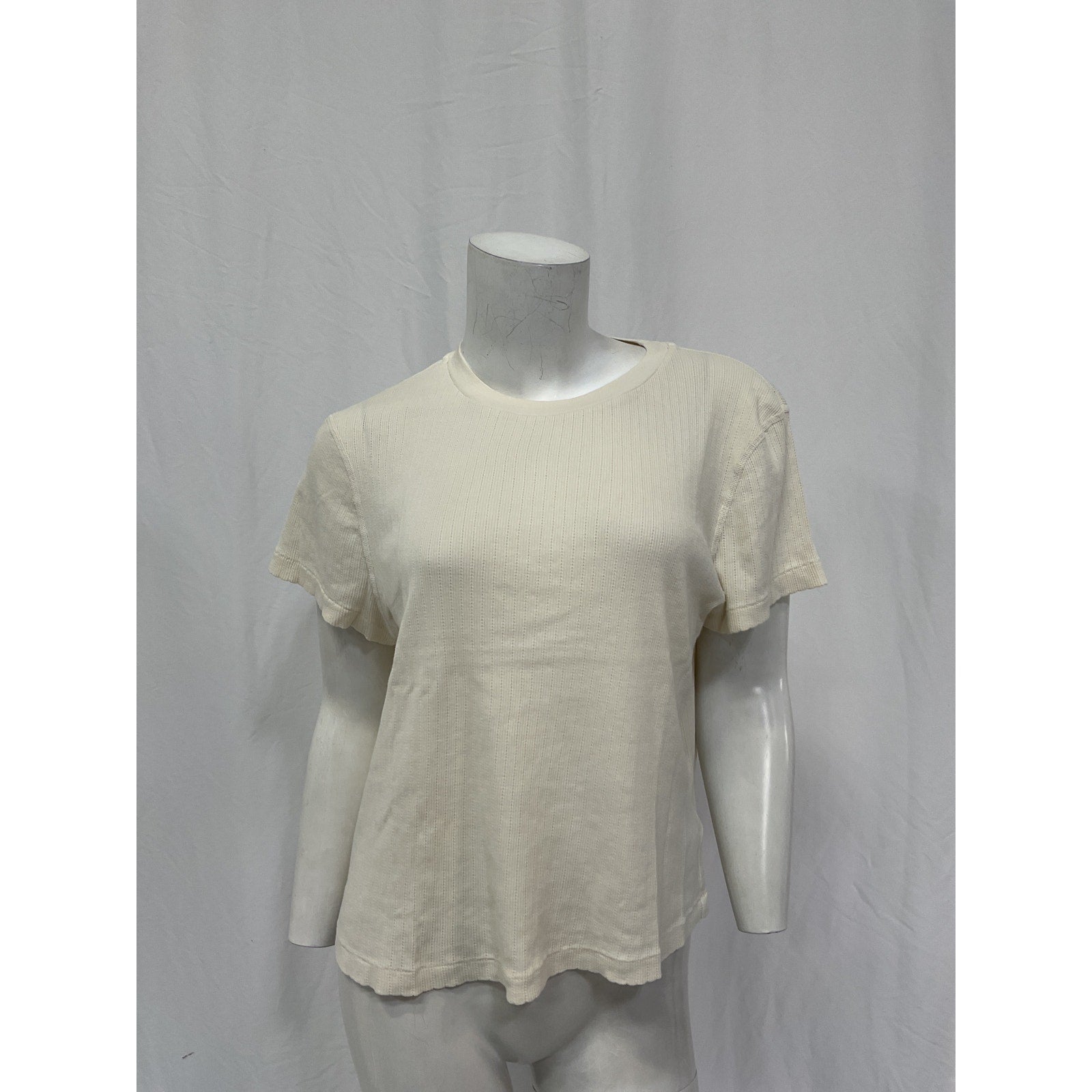Re/Done '90S' Vintage White Cotton Baby Tee Size XL