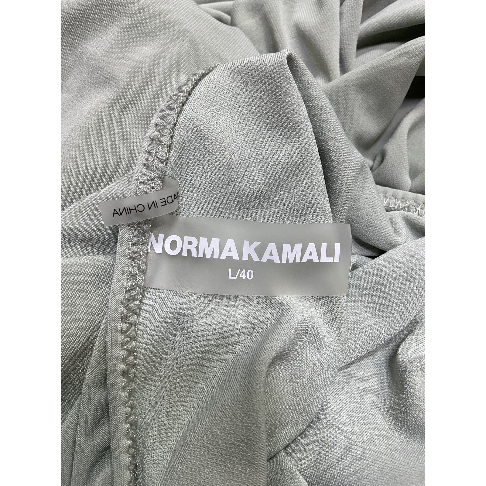 Norma Kamali 'Pickleball' Green Polyester Diana Mini Dress Size L