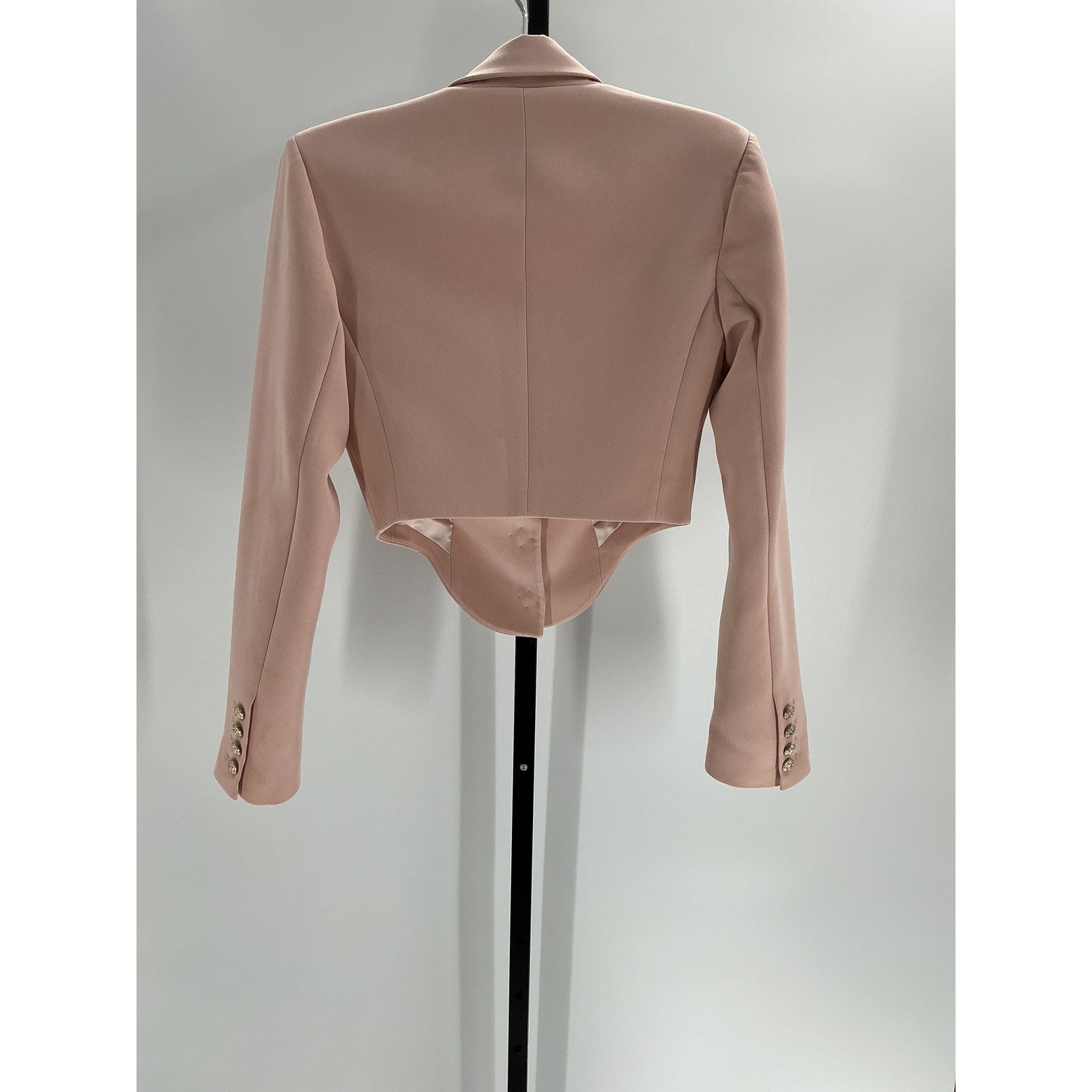 Retrofete 'Stella' Pink Polyester Blazer Size XS