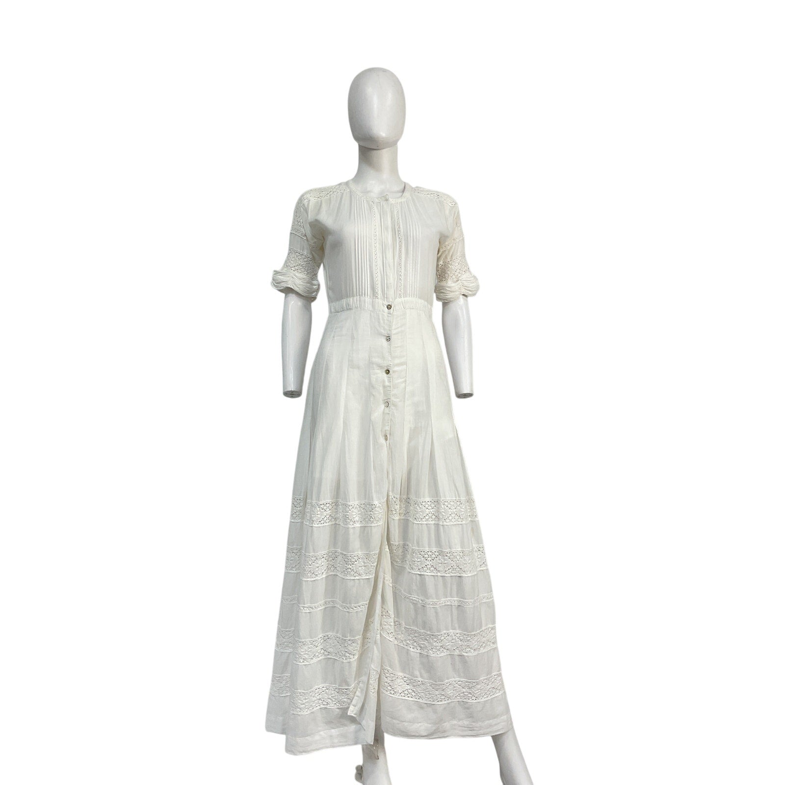 Loveshackfancy 'Edie' White Cotton Dress Size XS