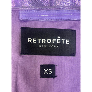 Retrofête Ruched Dusty Lilac Sophia Top Size XS