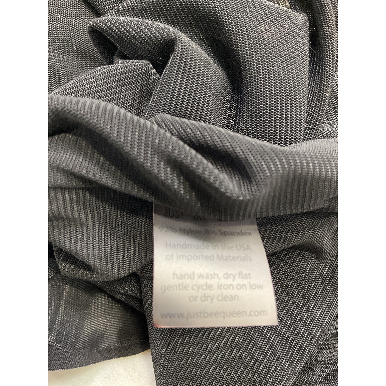 Just Bee Queen 'Pia' Black One Shoulder Top Size XS