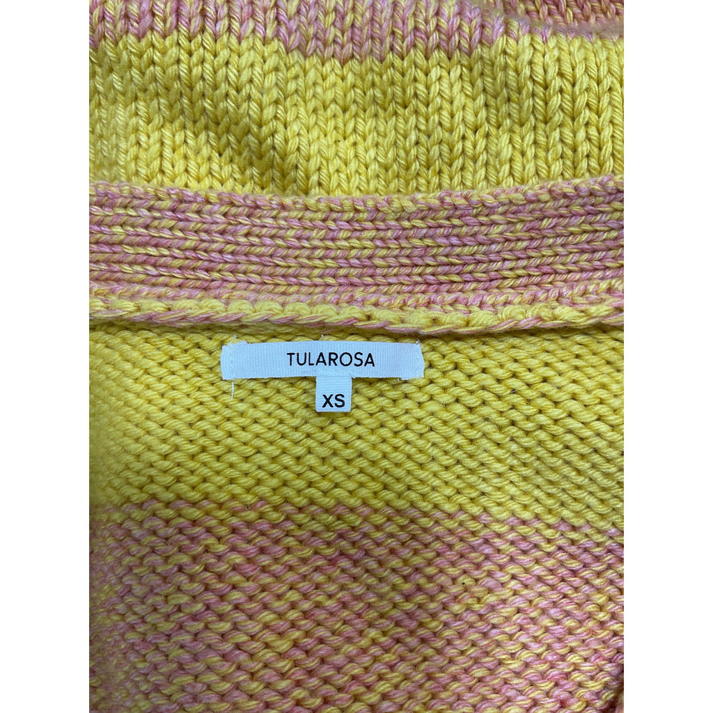 Tularosa 'Olin' Yellow Acrylic Cropped Cardigan Size XS