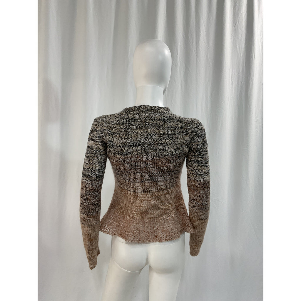 Proenza Schouler 'Marl' Gray Knit Crew Neck Sweater Size S