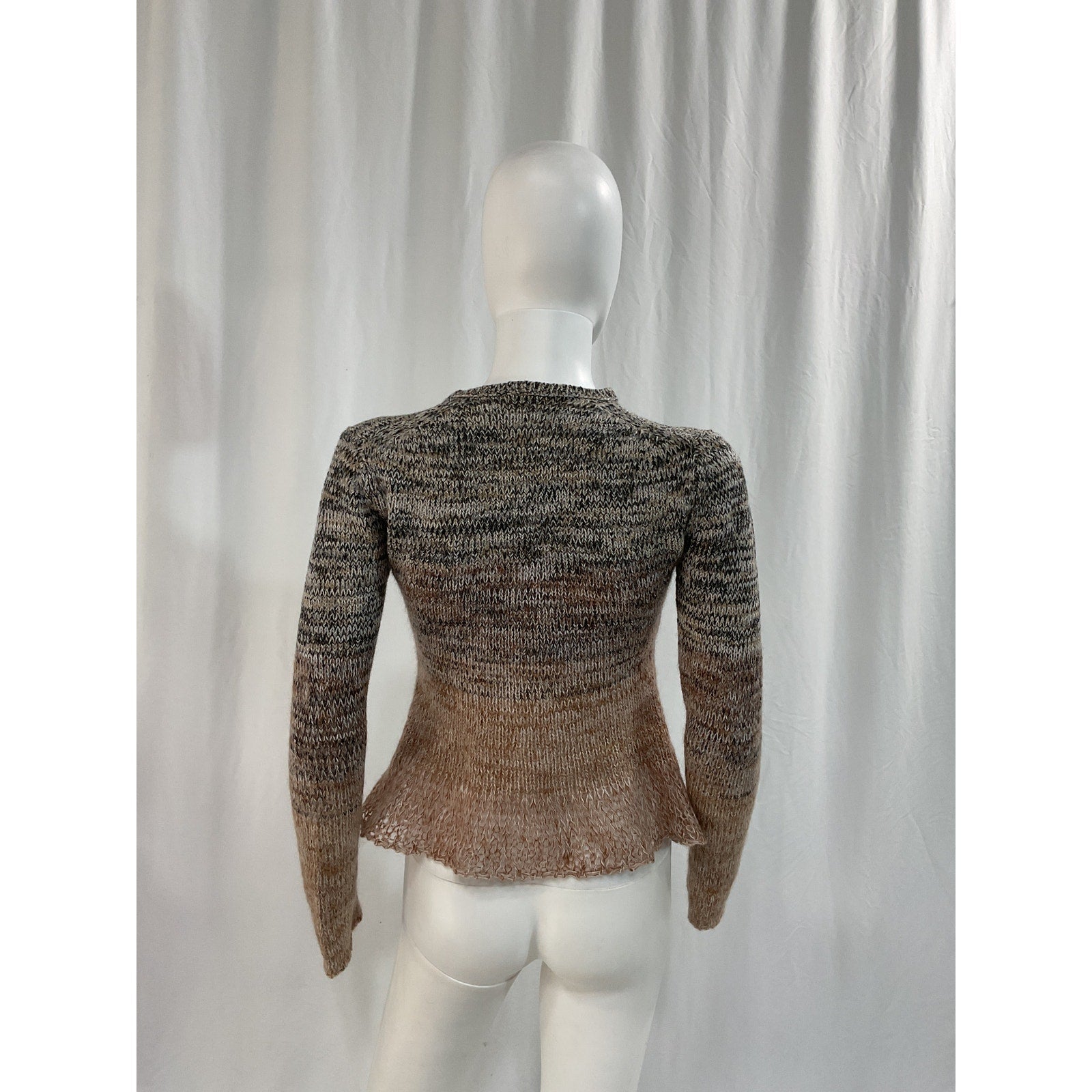Proenza Schouler 'Marl' Gray Knit Crew Neck Sweater Size S