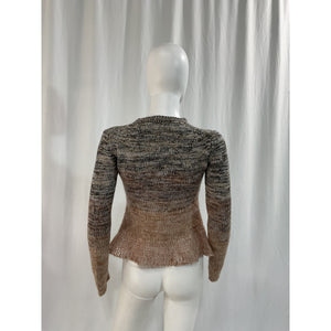 Proenza Schouler 'Marl' Gray Knit Crew Neck Sweater Size S