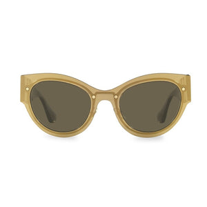 Versace Sleek Gold Cat Eye Sunglasses Size 53mm
