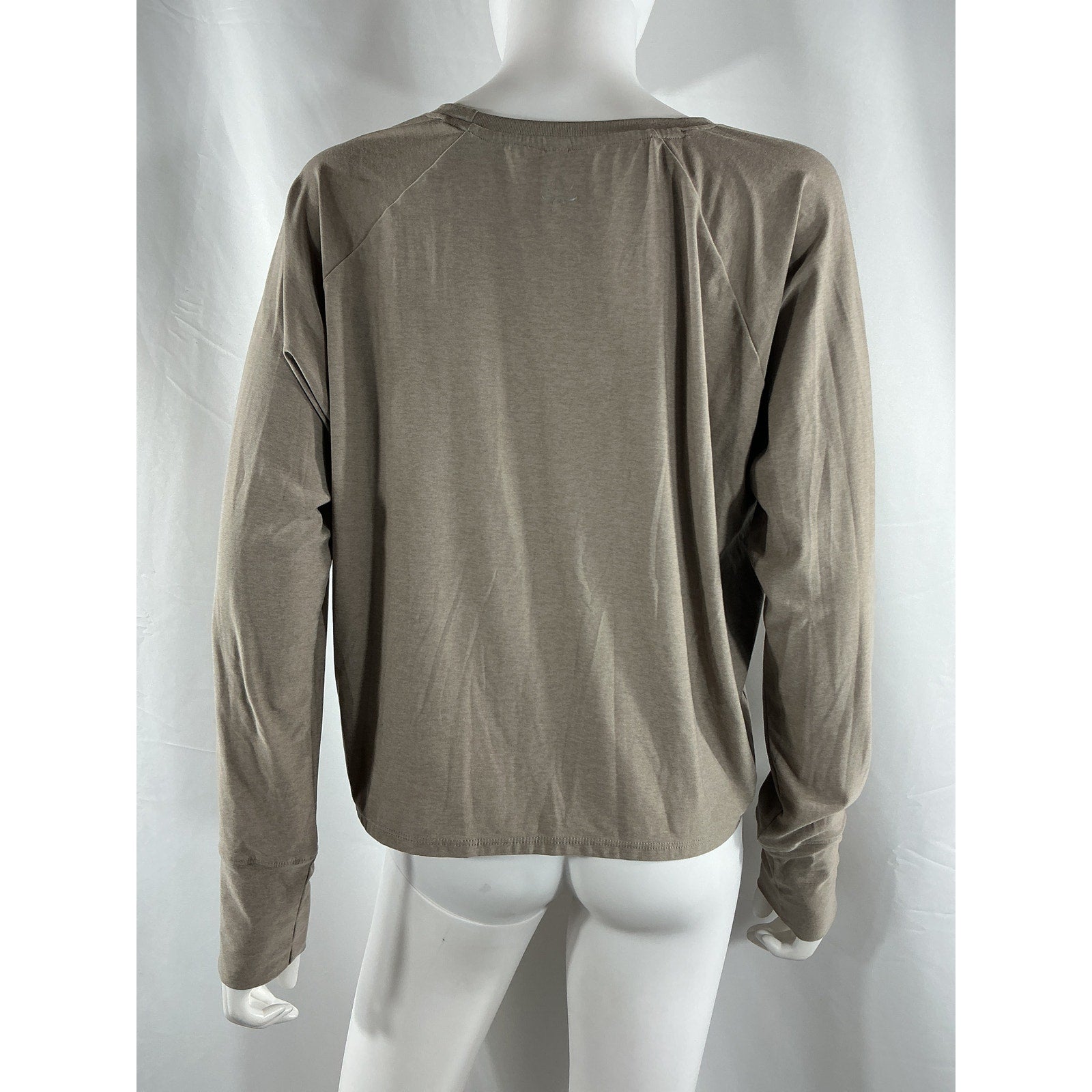 Beyond Yoga Featherweight Beige Polyester Daydreamer Knit Top Size L