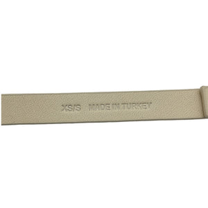 Anine Bing Sleek Ivory Mini Signature Link Belt Size XS / S