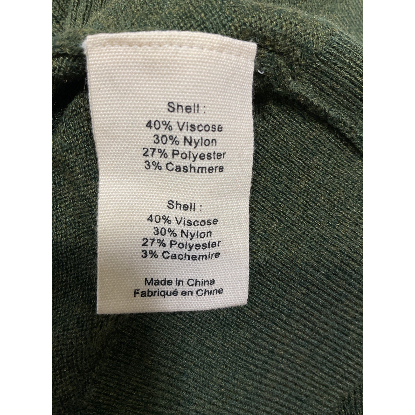 L'Agence 'Kamdyn' Green Cropped Mock-Neck Long Sleeve Sweater Size M
