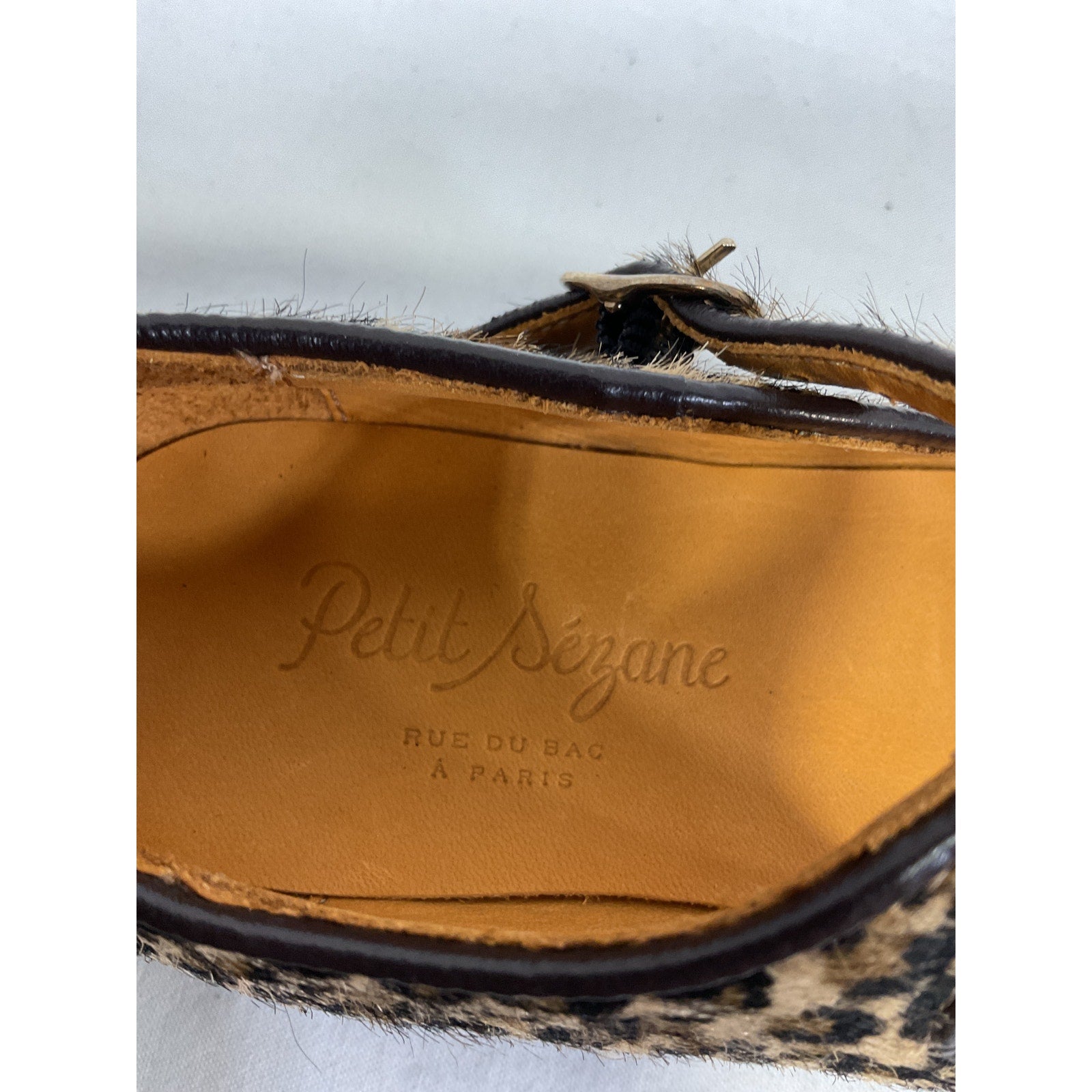 S�zane 'Paula' Brown Leather Ballerinas Flat Size 28