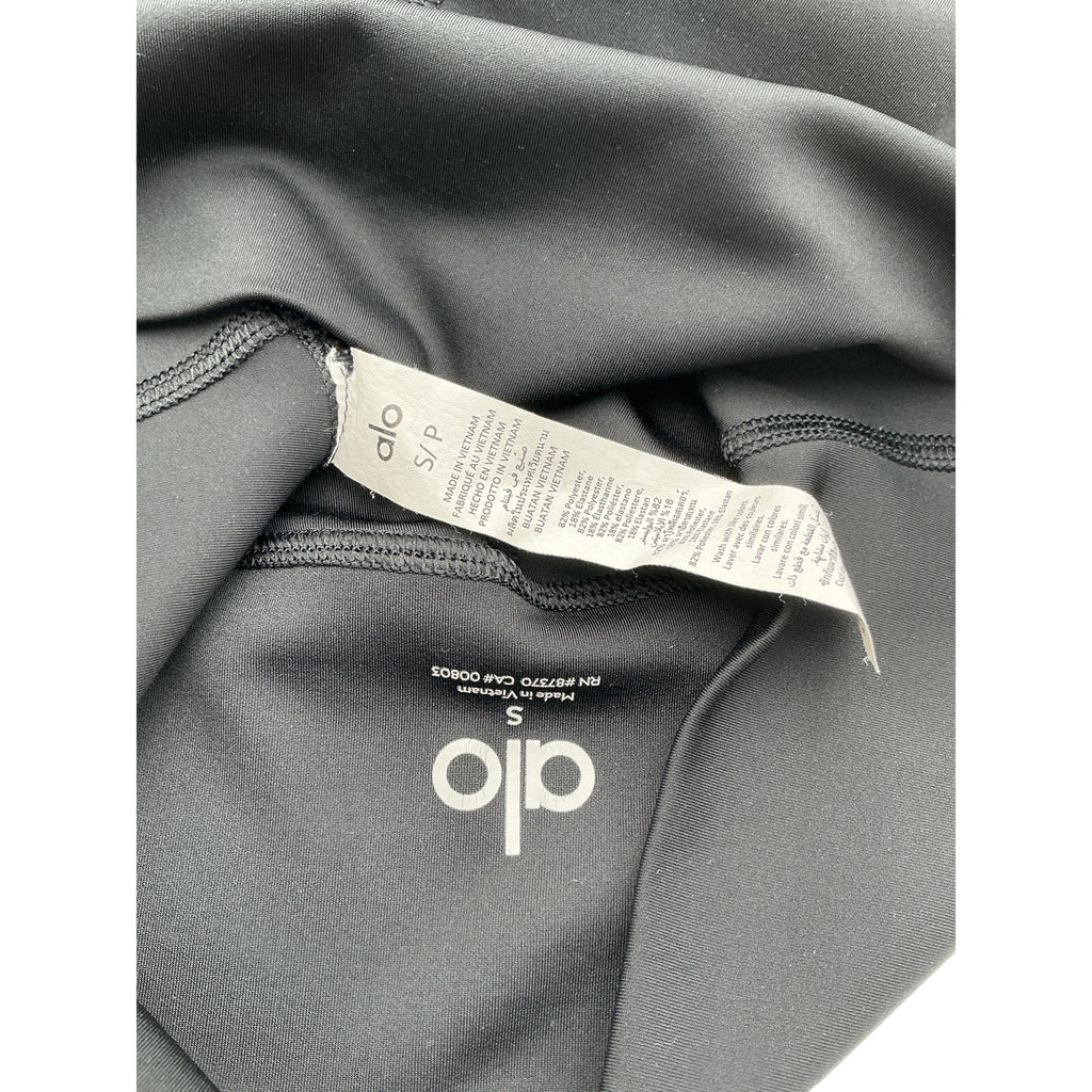 Alo Yoga Black Polyester High-Waist Airlift Legging Size S