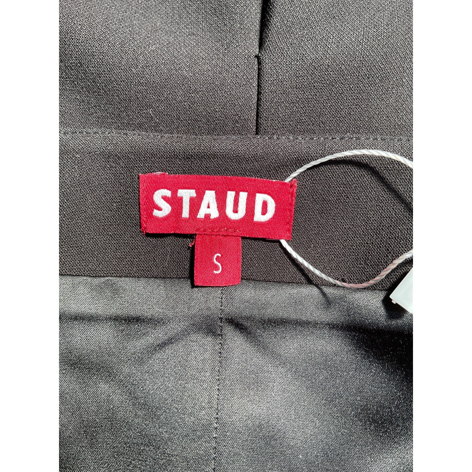 Staud 'Una' Black Polyester Top Size S