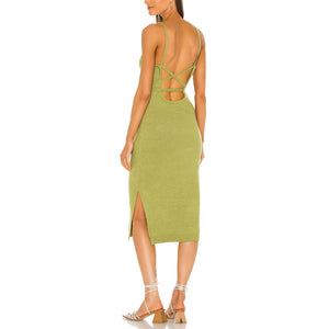 Line & Dot 'Megan' Green Wrap Dress Size S