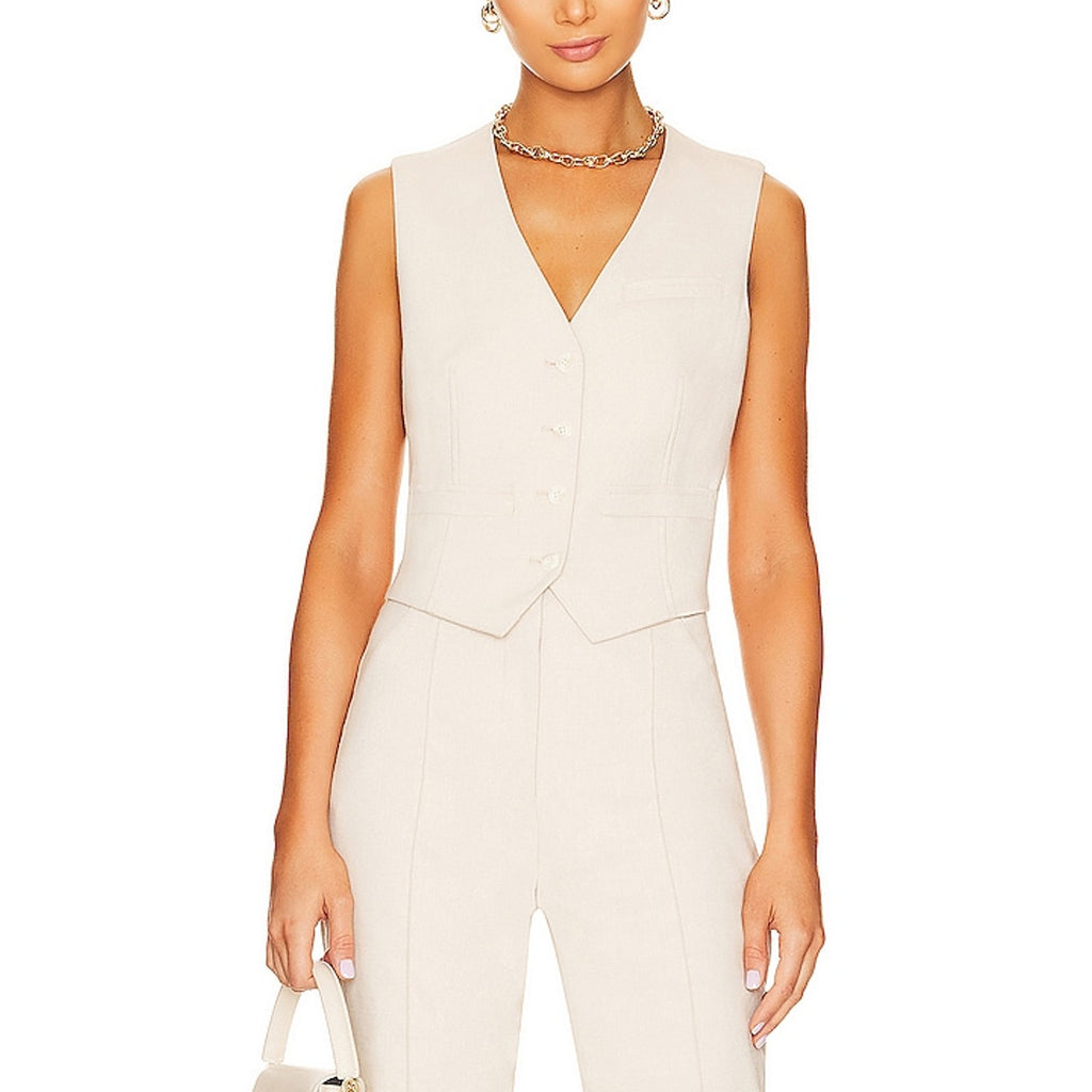 Veronica Beard 'Bennett' White Vest Size 6
