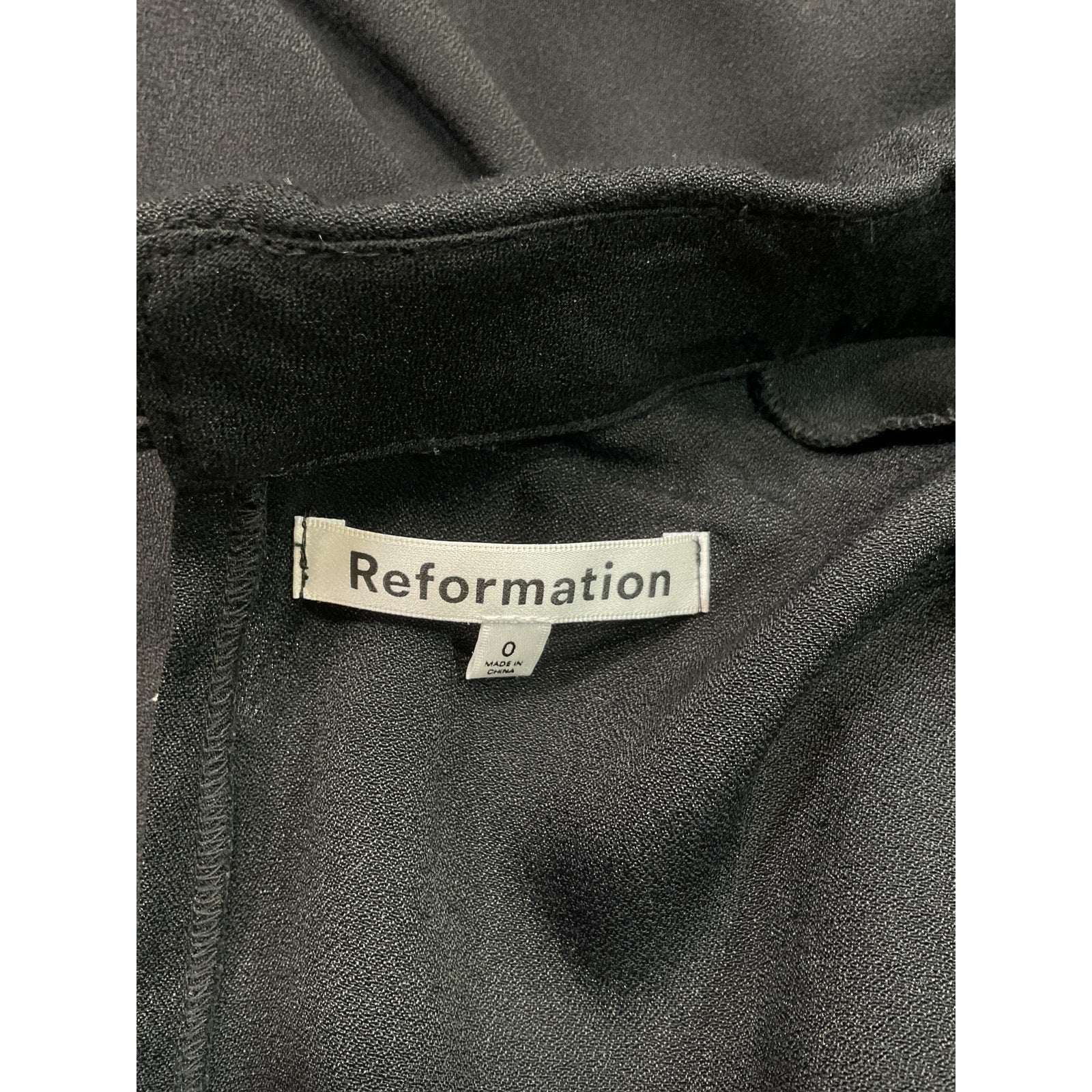 Reformation 'Rocco' Black Dress Size 0