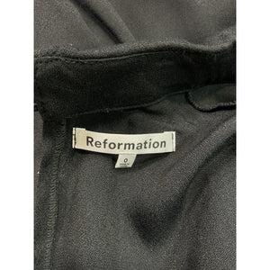 Reformation 'Rocco' Black Dress Size 0