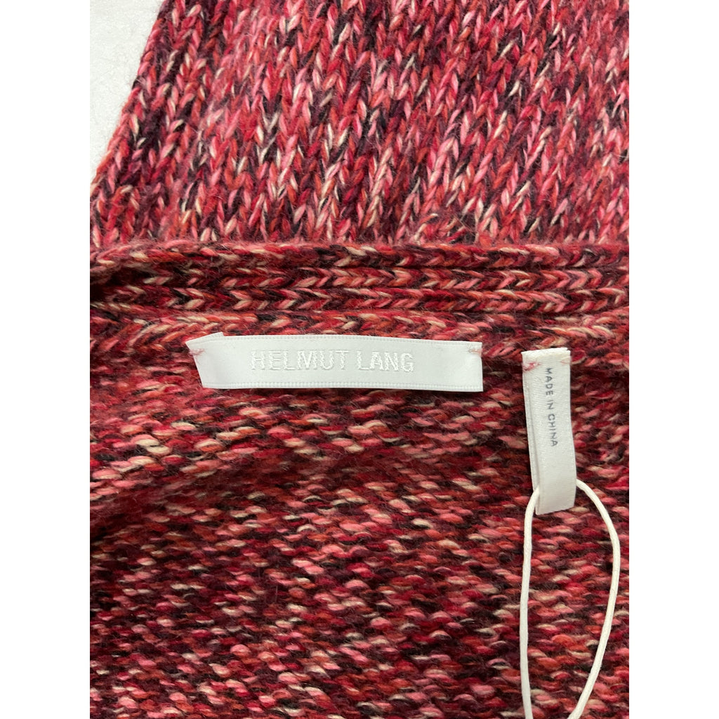 Helmut Lang 'Cropped' Red Knitted Cardigan Size S