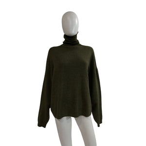 Fear Of God Essentials Waffle Green Turtleneck - Size S