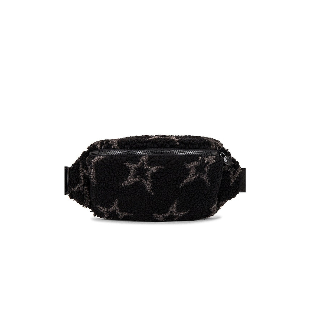 Perfect Moment 'Sherpa' Black Star Detail Waist Bag