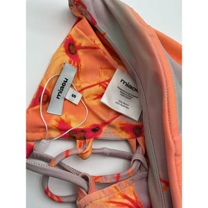 Miaou 'Venus' Grey Nylon Corset Top Size S