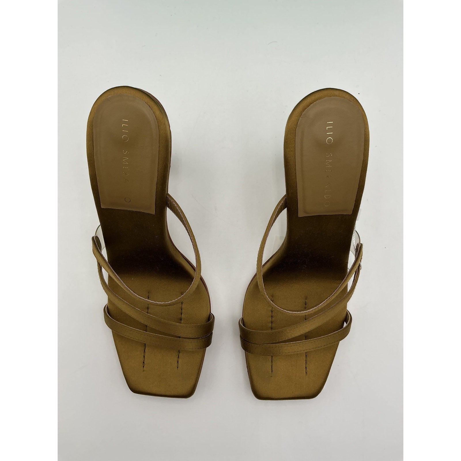 Ilio Smeraldo X Maeve Reilly Green Leather Strappy Mule Size 9