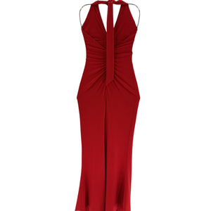 Nookie Sleek Red Illegal Halter Gown Size XS