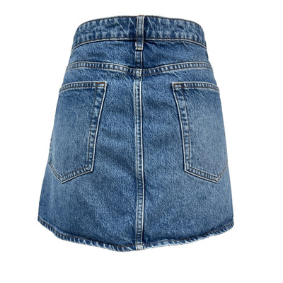 Reformation Classic Blue Hazel Mini Skirt Size 32