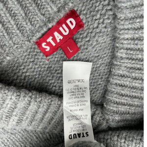 Staud Cozy Gray Wilson Sweater Size L