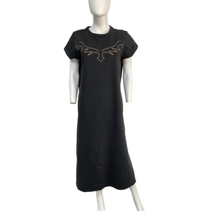 Allsaints Washed Black Randal Anna Dress Size 10