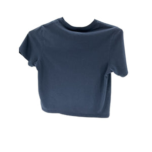 Tibi Program Cropped Blue Cotton Baby Tee Size XS