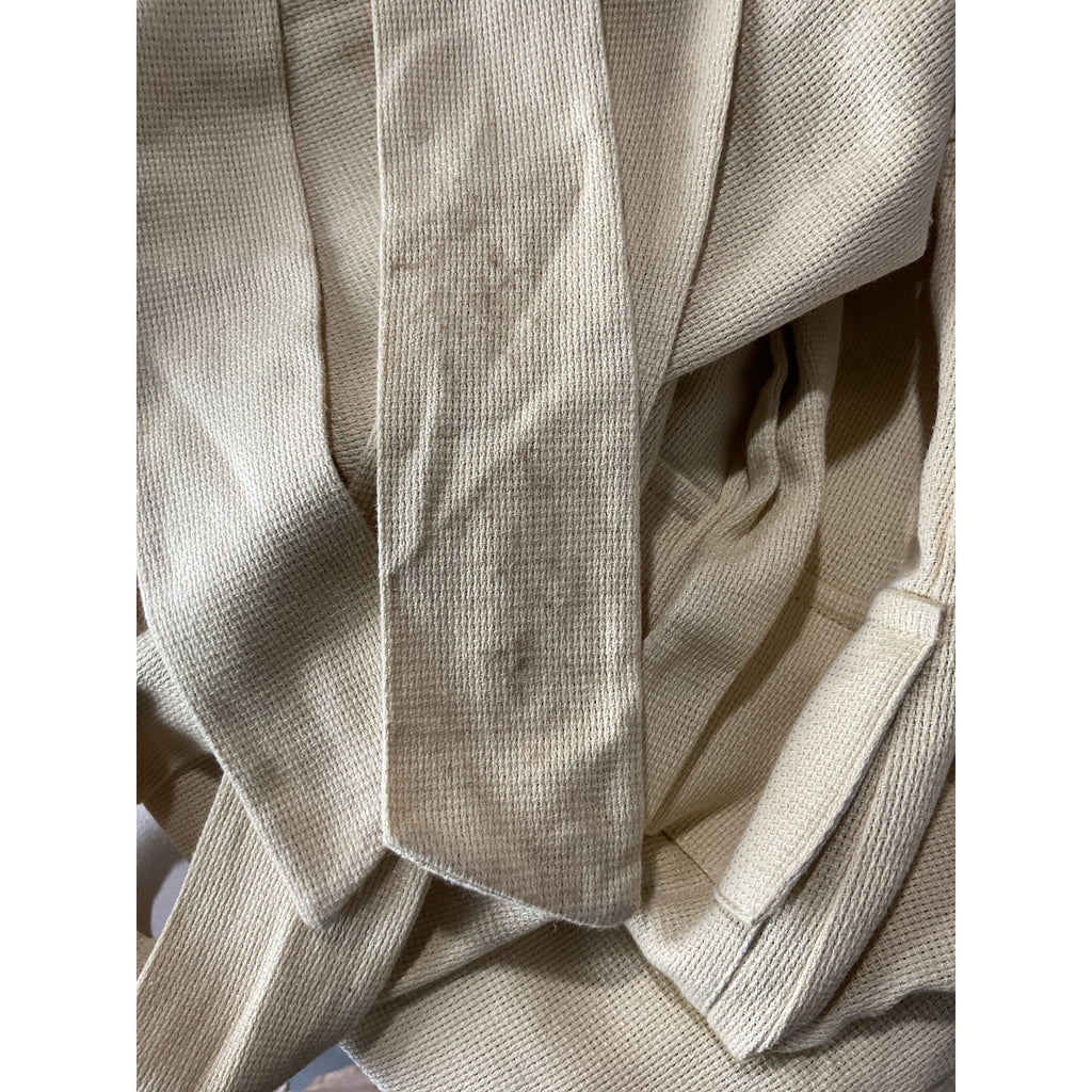 Usisi Sister 'Leah' Yellow Cotton Tie-Detailed Gauze Midi Dress Size XS