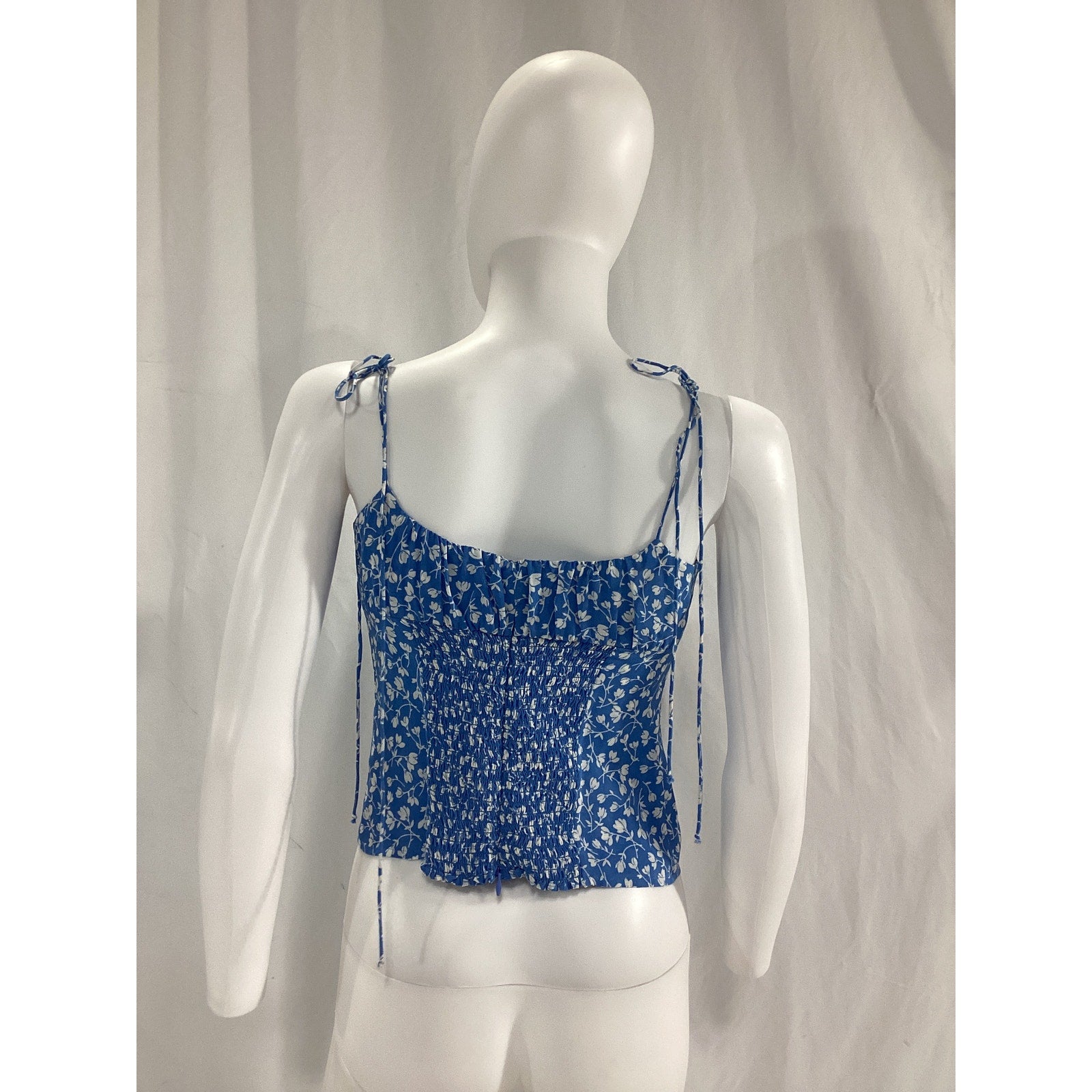 Reformation 'Robertson' Blue Floral Print Camisole Size 4