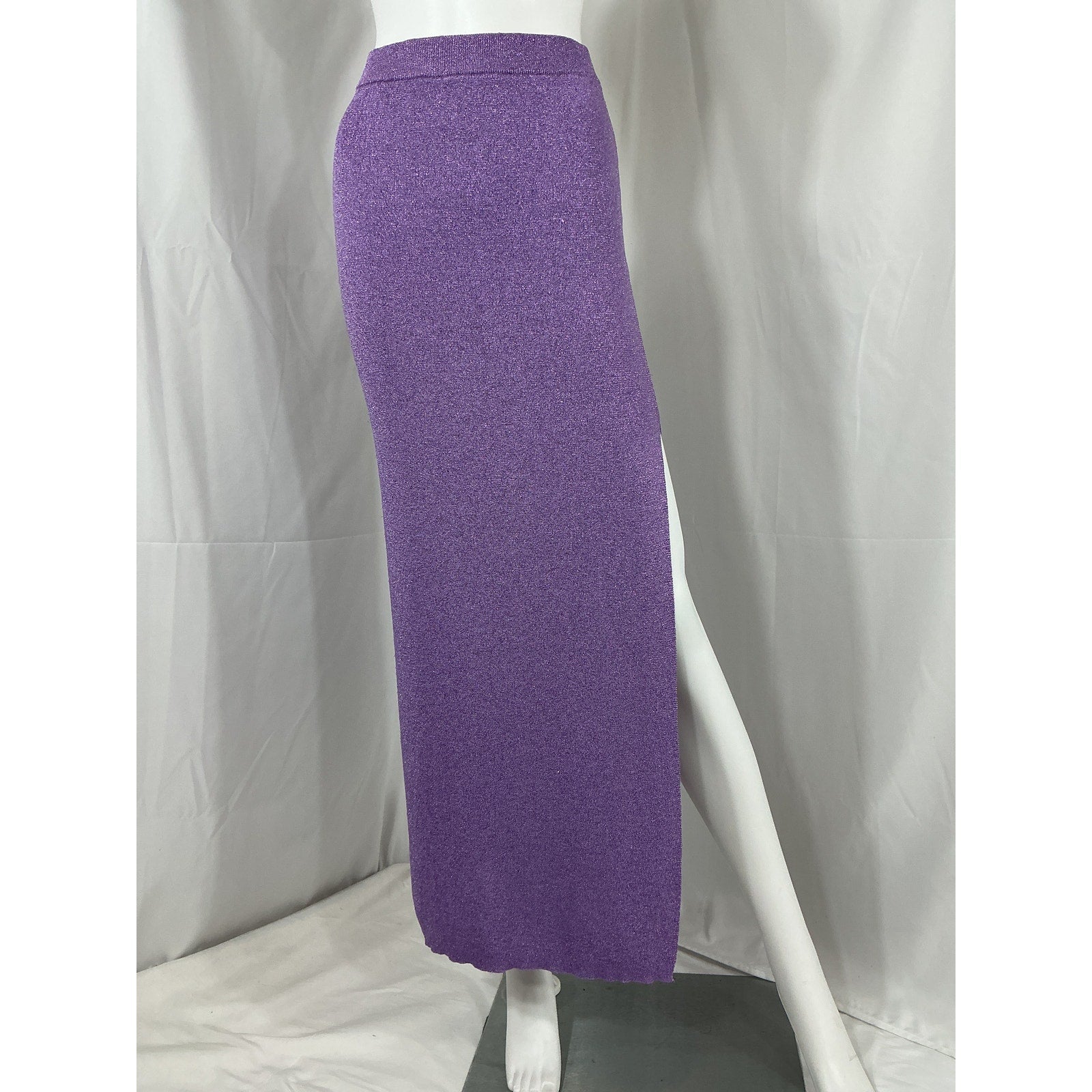 Dodo Bar Or 'Loren' Purple Rayon Skirt Size 40