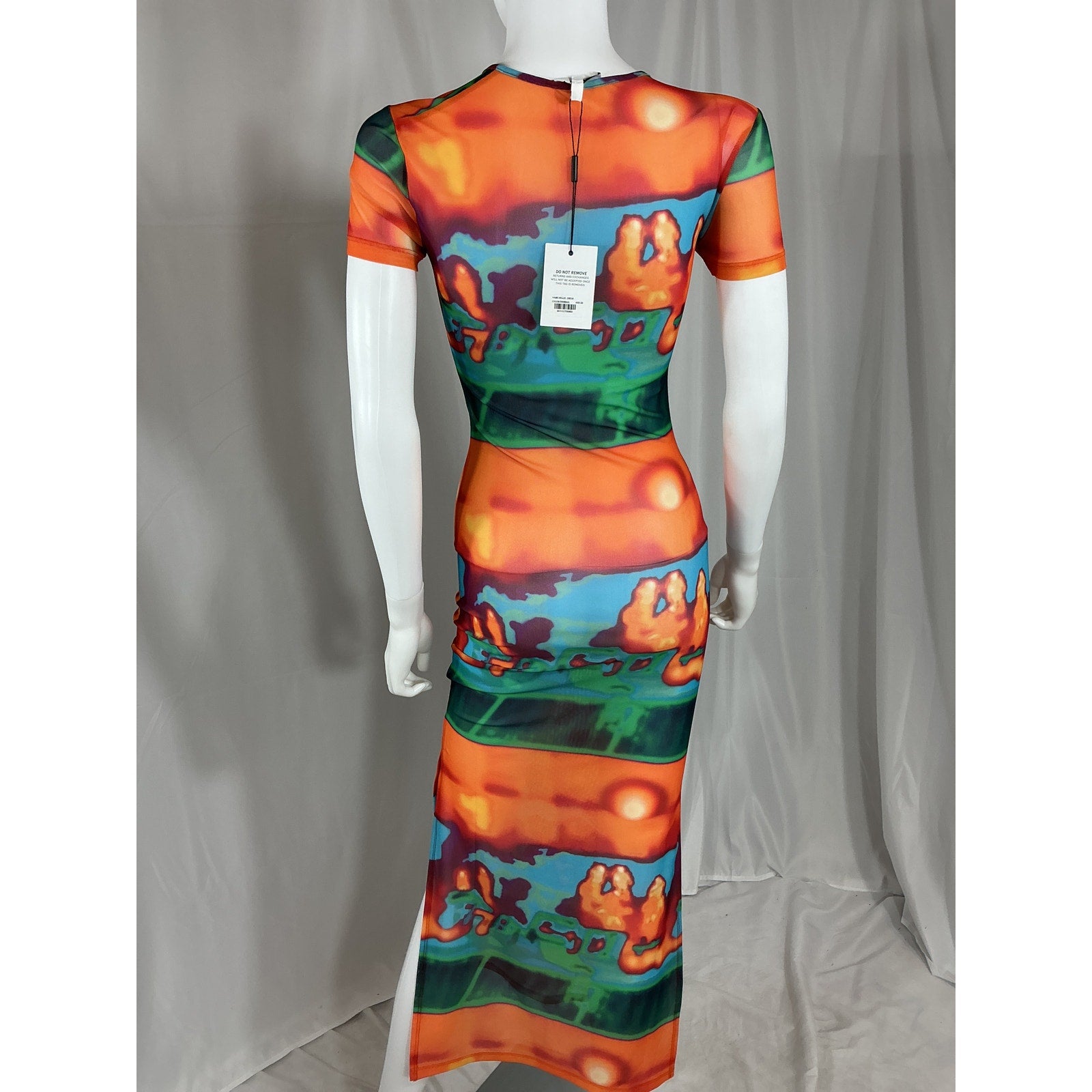 Miaou 'Billie' Orange Polyester Dress Size XS - NWT