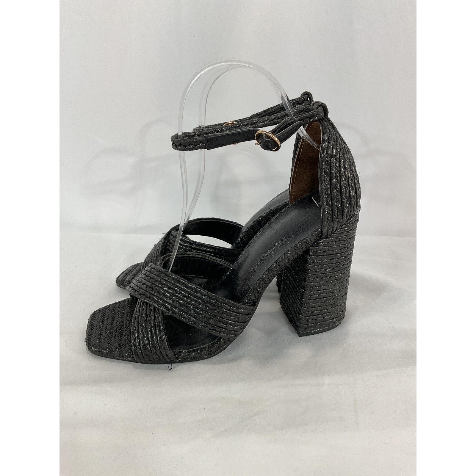 House Of Harlow 1960 x Revolve 'Cava' Black Square Toe Heel Size 7