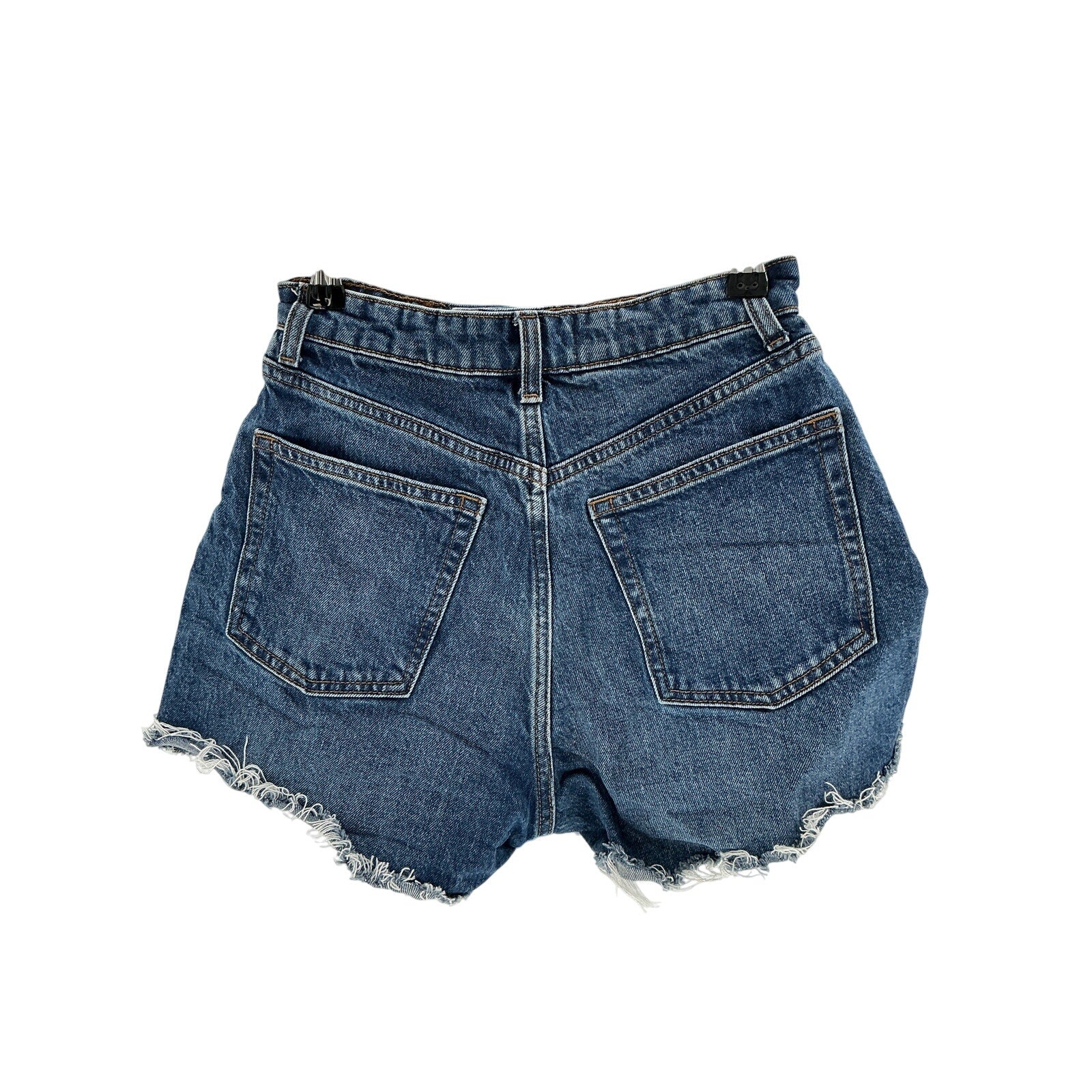 Reformation 'Norah' Blue Cotton Stretch High Rise Denim Jean Shorts Size 26