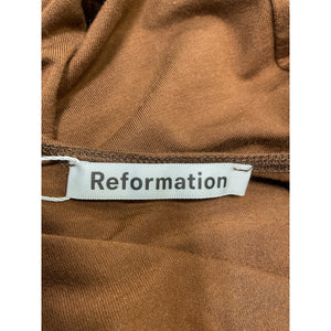 Reformation Sleek Brown Lainey Dress Size XS