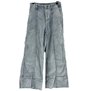 Rag & Bone Featherweight High Rise Wide Leg Blue Arianna Denim Jeans Size 25