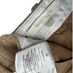 Favorite Daughter Tailored Beige Agnes Trousers Size 8