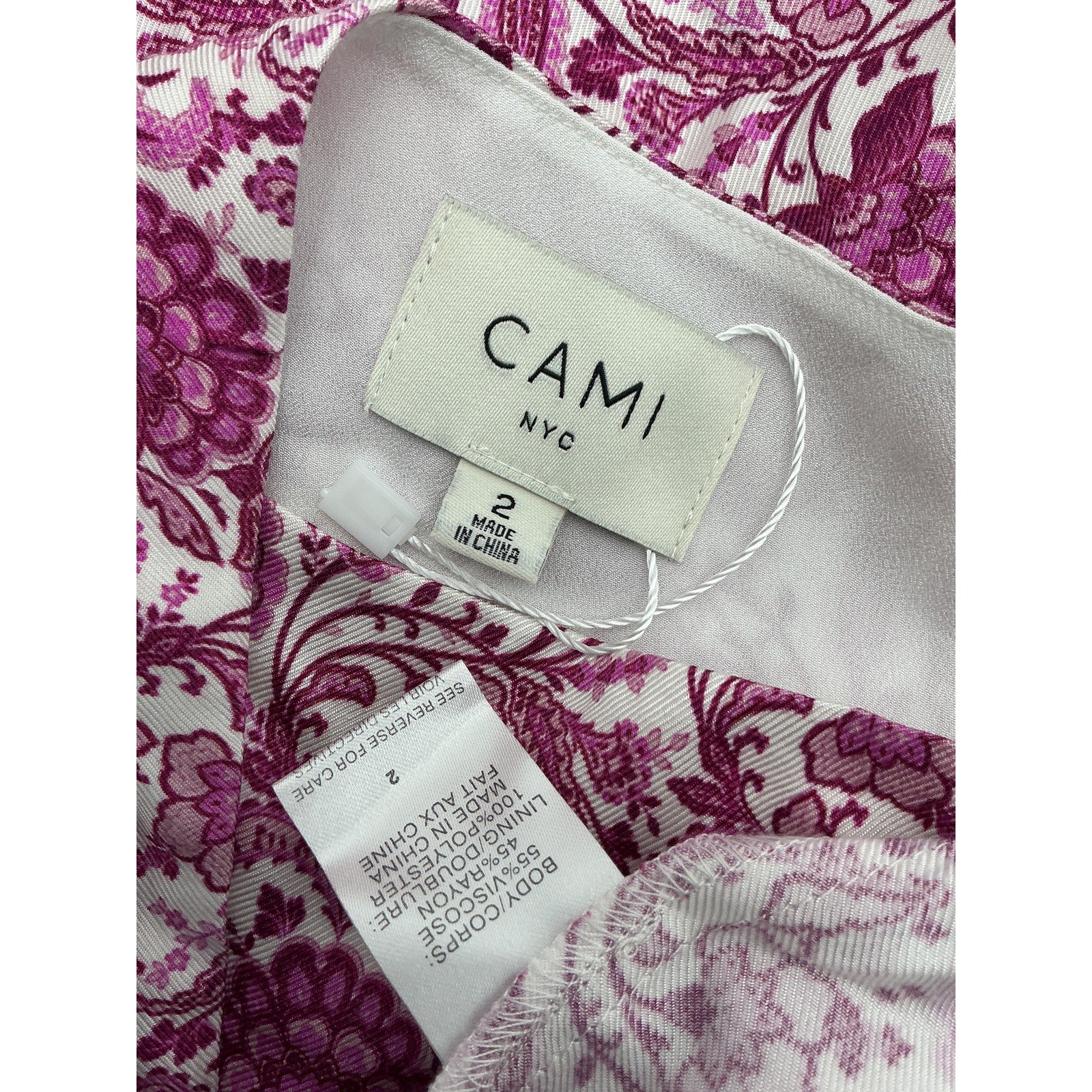 Cami Nyc 'Nanu' Purple Viscose Dress Size 2