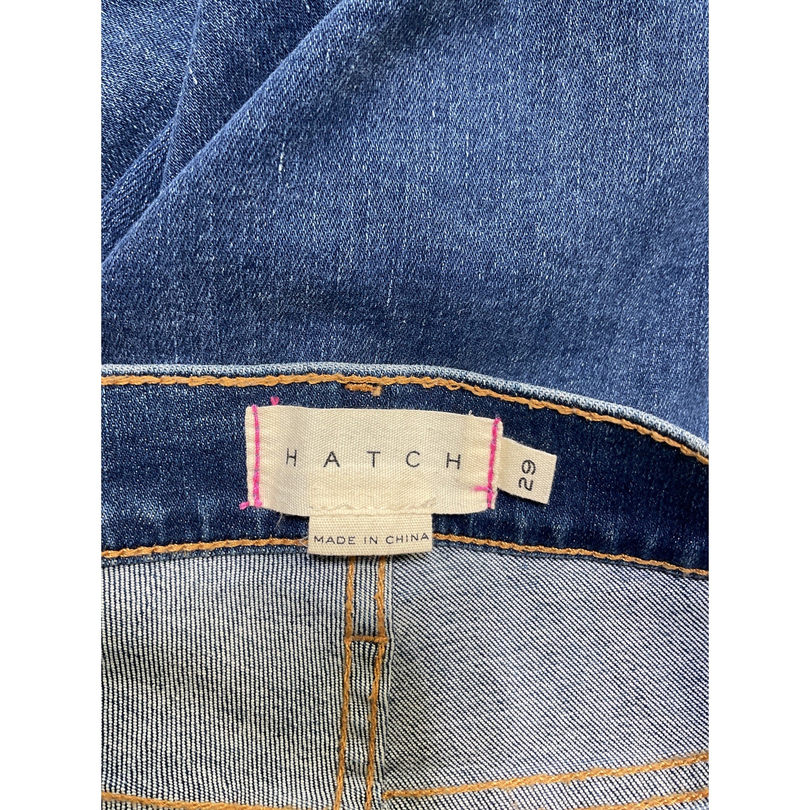 Hatch The Slim 'Maternity' Blue Cotton Jean Size 29