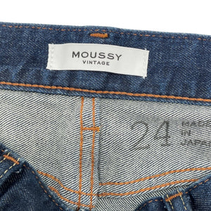 Moussy Classic Dark Blue Skinny Denim Jeans Size 24