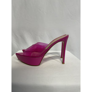 Gianvito Rossi 'Betty' Pink Pvc Platform Stiletto Heel Sandals Size 8 - NWT