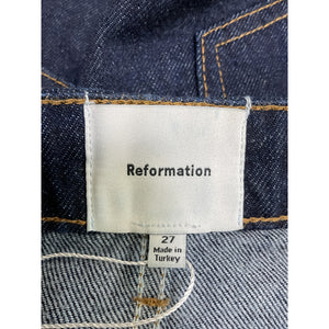 Reformation Denim Blue Hazel Mini Skirt Size 27