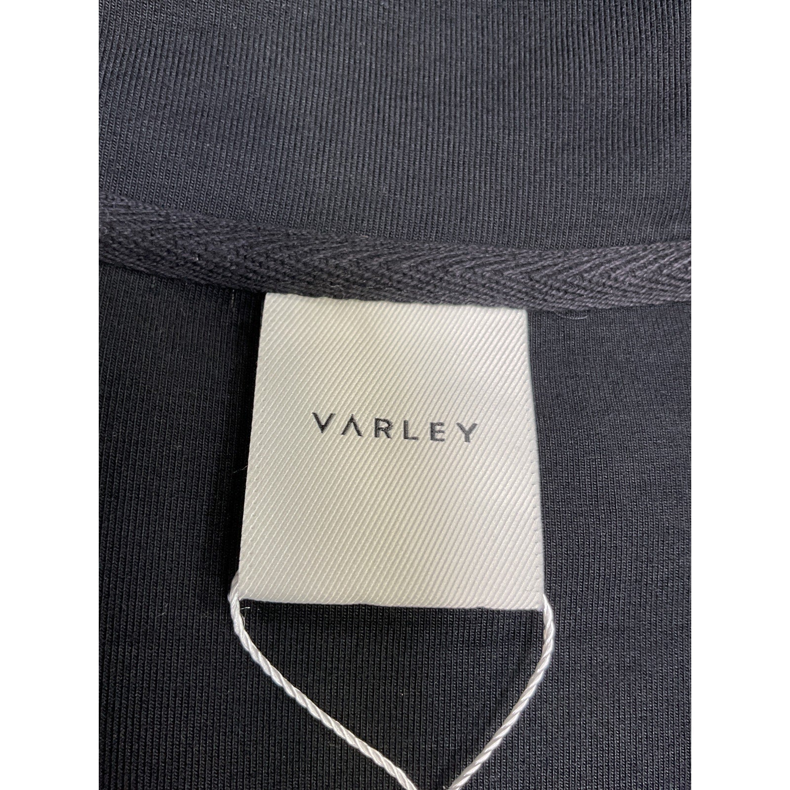 Varley 'Ashbury' Black Viscose Zip-Up Sweatshirt Size XS