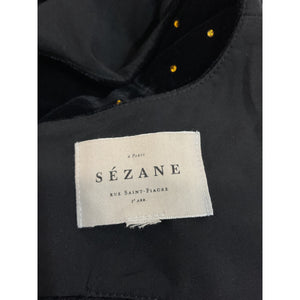Sézane Embellished Black Yseult Dress Size 8