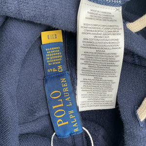 Polo Ralph Lauren Classic Blue Fleece Hoodie Size S