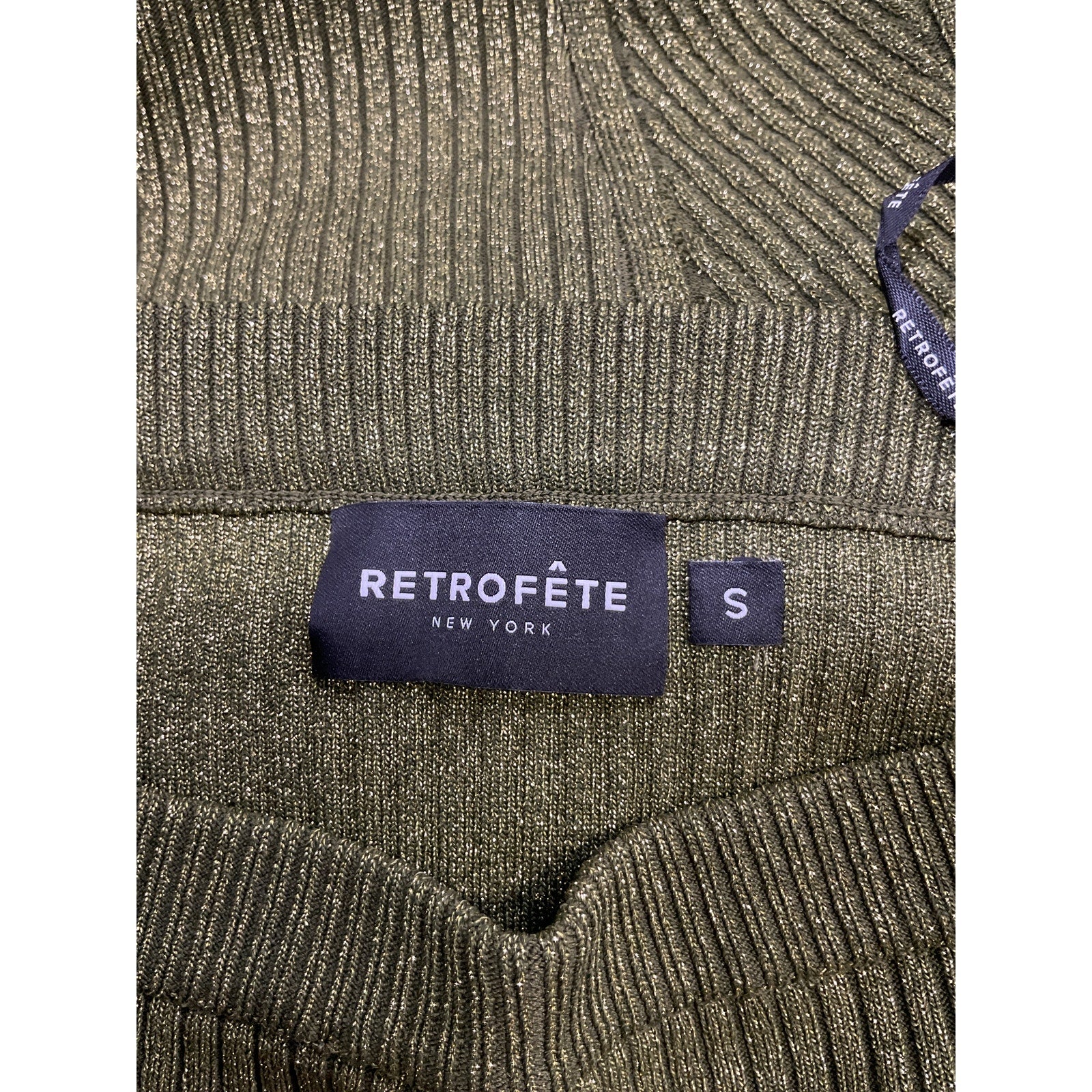 Retrofete 'Posie' Green Rayon Skirt Size S